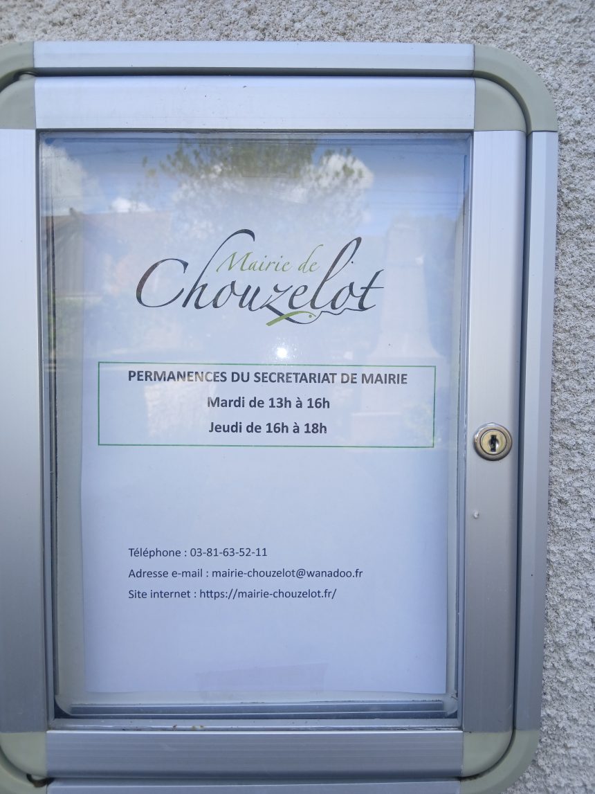 Nouveaux horaires d&rsquo;ouverture de la mairie