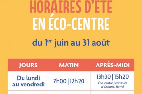 Les déchèteries du Sybert passent aux horaires d&rsquo;été