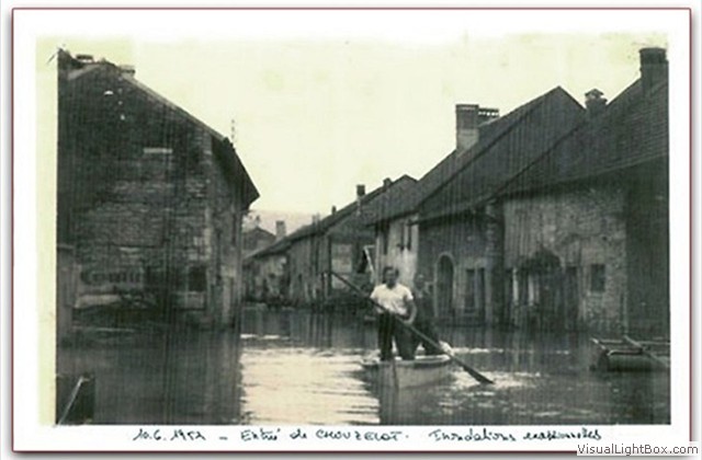Le croisement de la route de Byans, 1953