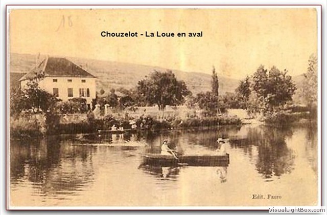 La Loue en aval de Chouzelot, début du 20e siècle