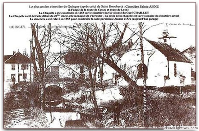 Le cimetière Sainte-Anne, début du 20e siècle